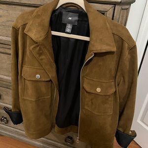 H&M faux suede jacket